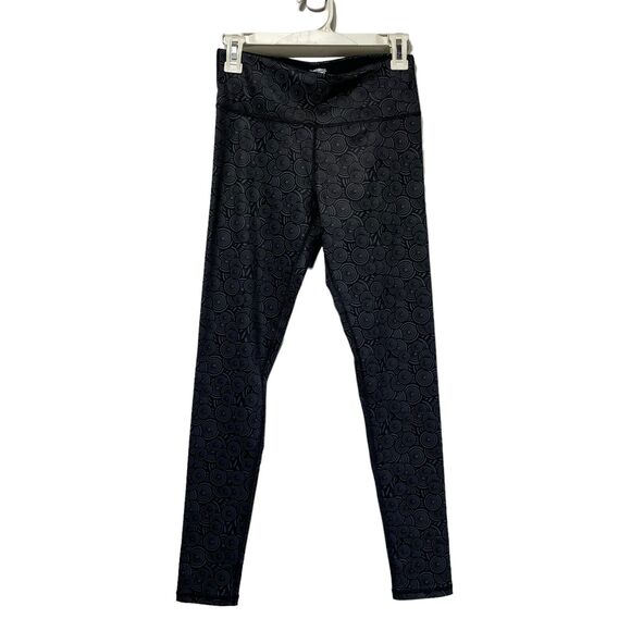 coolomg Black gray spiral leggings womens Size S - Picture 1 of 4